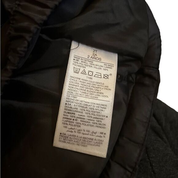 Old Navy Kids Puffer Jacket Black Size 2T - Picture 4 of 5